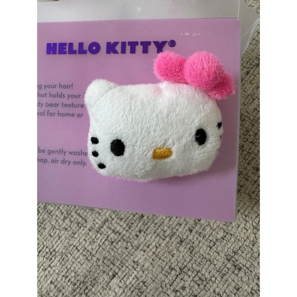 Hello Kitty New Plush Headband Spa Signature‎ Pink Bow  Sanrio